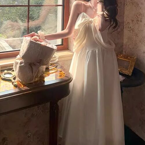 Printed sleeveless camisole dress for women 印花无袖连衣裙女
