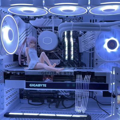 海景房手办电脑机箱手办显卡手办电脑机箱摆件主机手办电脑手办