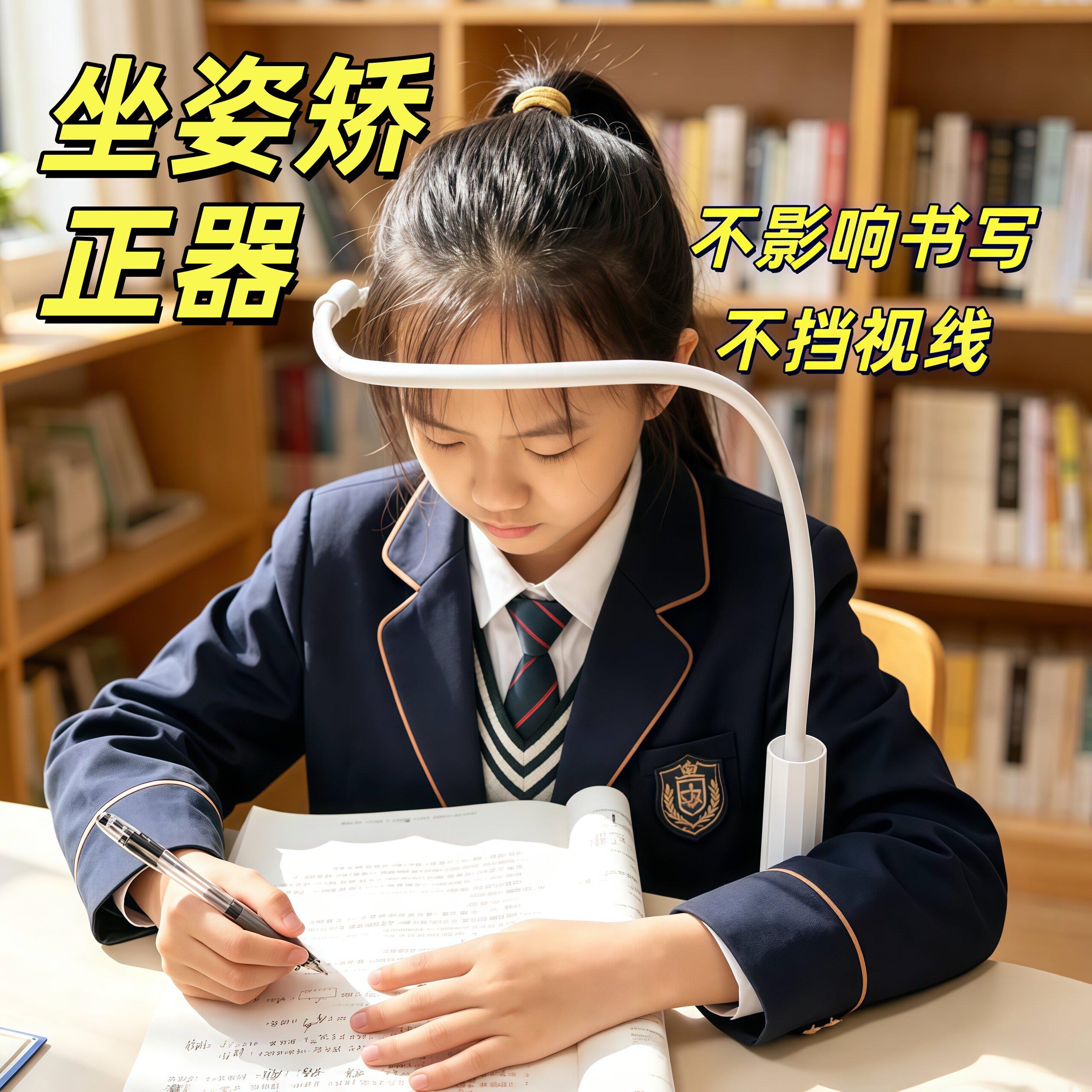 视力矫正器支架学生防低头防近视软管桌面侧边夹子可携式眼睛保护