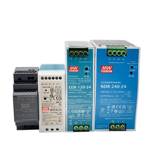 明纬导轨式NDR开关电源24v12v MDR/EDR/HDR-20/30/40/60/120/240W