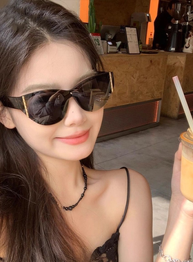 2025时尚前卫猫眼墨镜遮阳防晒防紫外线强光不挑脸型精致太阳镜女