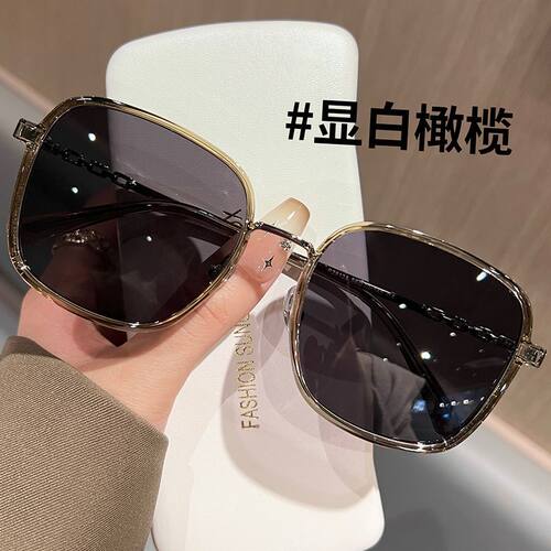 显白大脸显脸小墨镜女款2025新款高级感防晒防紫外线太阳镜潮流