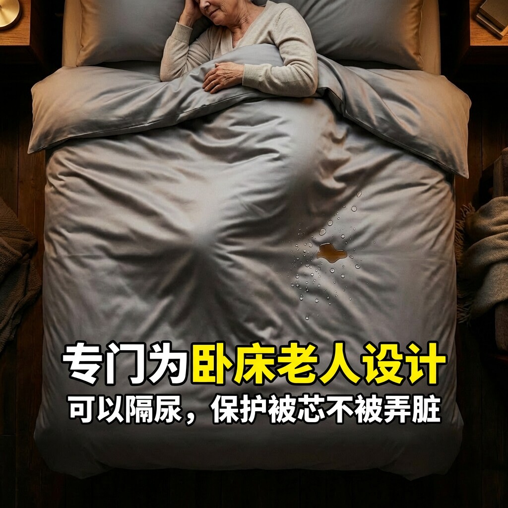 卧床老人专用医院隔尿被套防水被罩敬老养老院尿床防渗被芯保护套