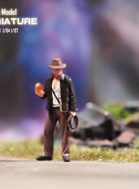VM1/87/64/43/24 印第安纳微缩场景微拍摄影车模型搭配手办小人偶