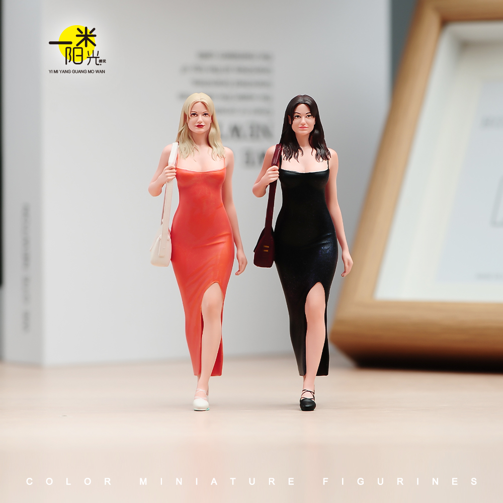 1/24/18 卡梅隆迪亚兹 精涂微缩场景模型搭配手工涂装小人偶摆件