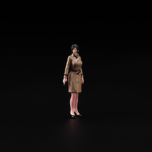 1/64人偶生化危机艾达王微缩场景微拍摄影车模型搭配手办小人摆件