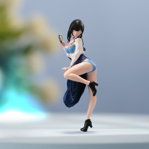 VM 1//87/64/43文学少女微缩场景微拍摄影车模型搭配手办人偶模型