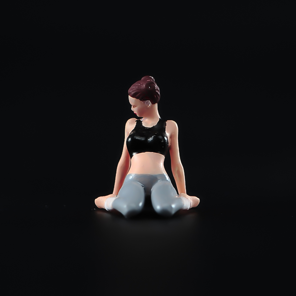 ANT 1/64 1/43性感女丸子头模特场景微缩拍摄小人偶树脂摆件手工