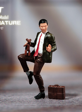 VM1/87/64/43憨豆先生微缩场景微拍摄影车模型搭配手办小人偶摆件