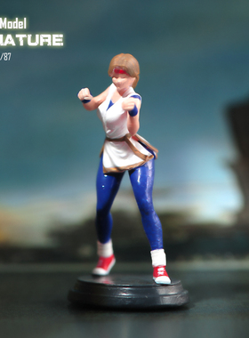 VM1/87/64/43拳皇坂崎由莉微缩场景微拍摄影车模型搭配手办小人偶