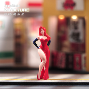VM1/87/64/43/24/18 杰西卡微缩场景微拍摄影车模型搭配手办人偶