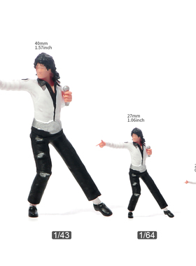 VM1/87/64/43天王巨星迈克尔杰克逊微缩场景微拍模型手办小人偶