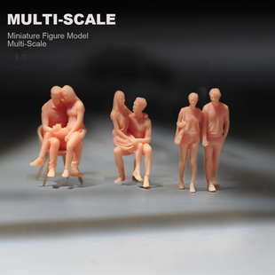 1/87/64/43恋爱约会情侣微缩场景微拍摄影车模搭配手办小人偶白膜