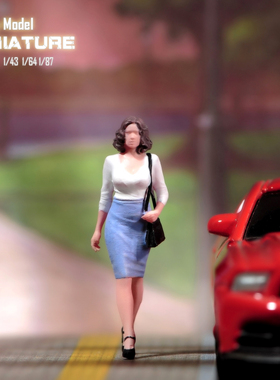 VM1/87/64/43/24/18莫妮卡贝鲁奇微缩场景微拍摄影车模型搭配人偶