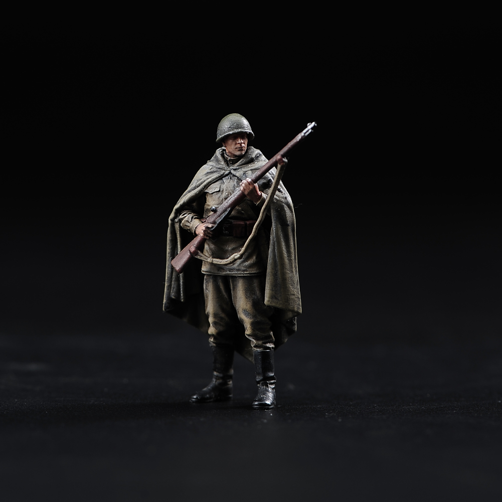 1/72人偶做旧二战苏联侦察兵