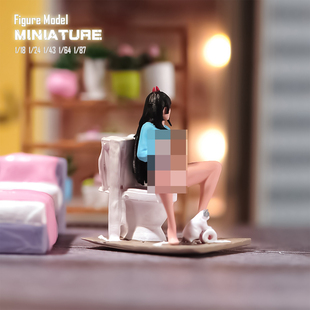 VM1/87/64/43/24/18电锯人帕瓦微缩场景微拍摄影车模型手办人偶