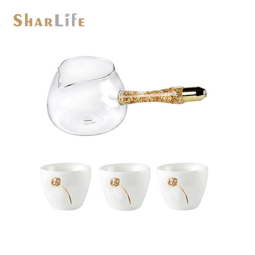 SharLife羊脂玉家用公道泡茶杯
