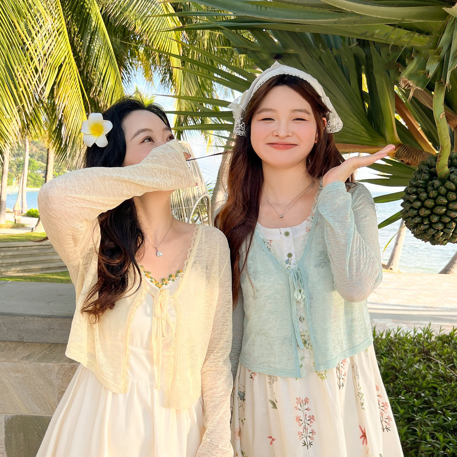 DM100大码女装2025夏季新款百搭多色薄款防晒小开衫多色V领针织衫