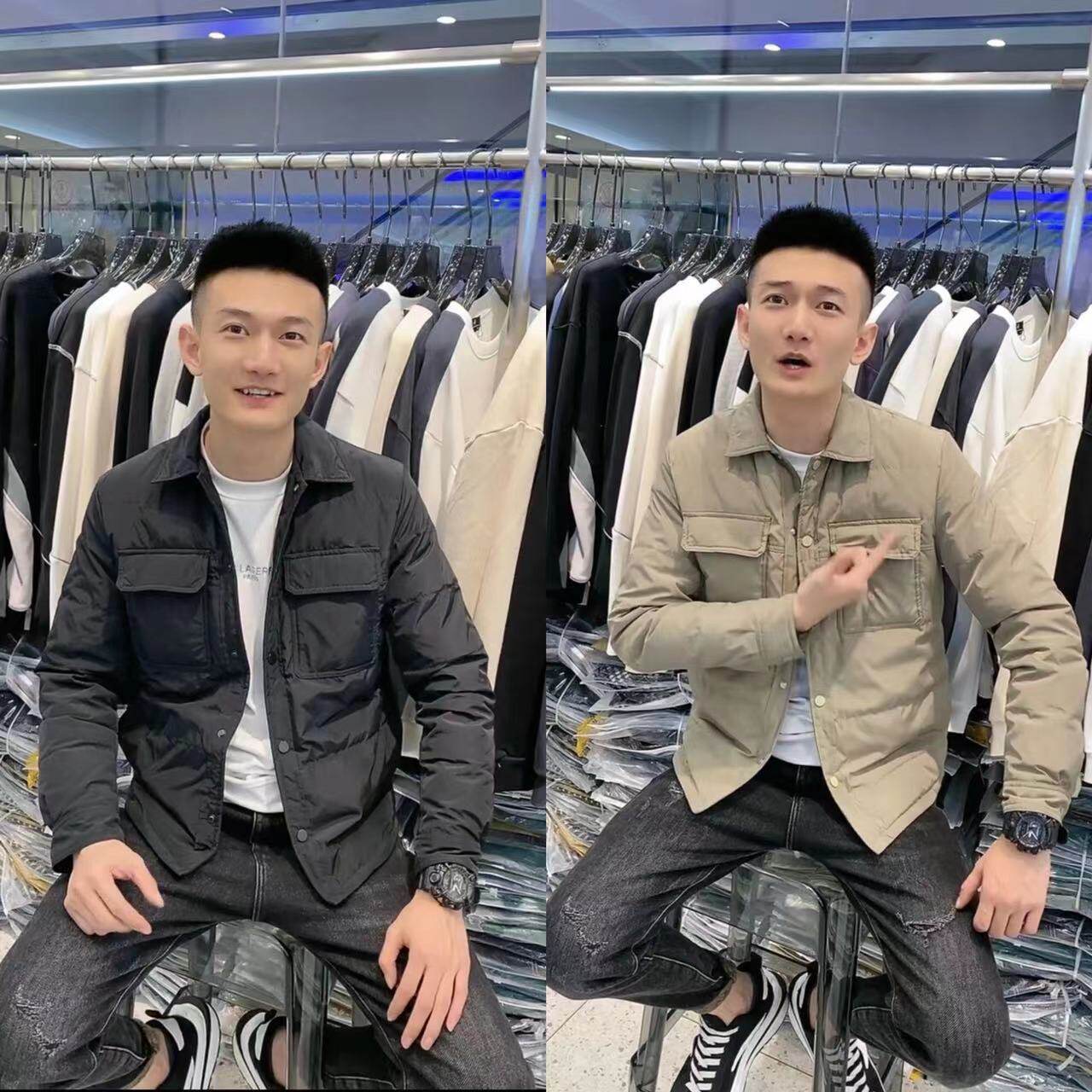 9901冬季男士羽绒服翻领短款轻薄款男装2022新款羽绒外套上衣男款