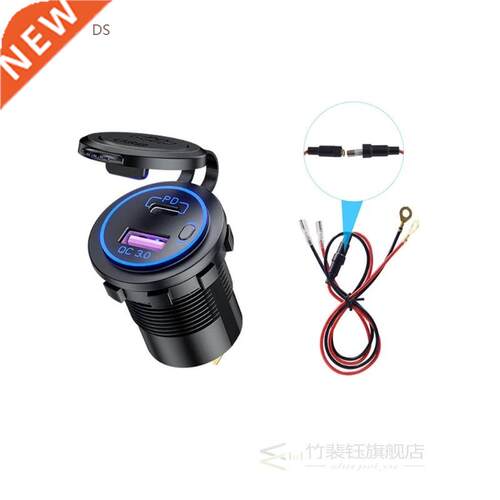 12V 24V Quick Charge 3.0 USB Type C PD 18W Car Fast Charger
