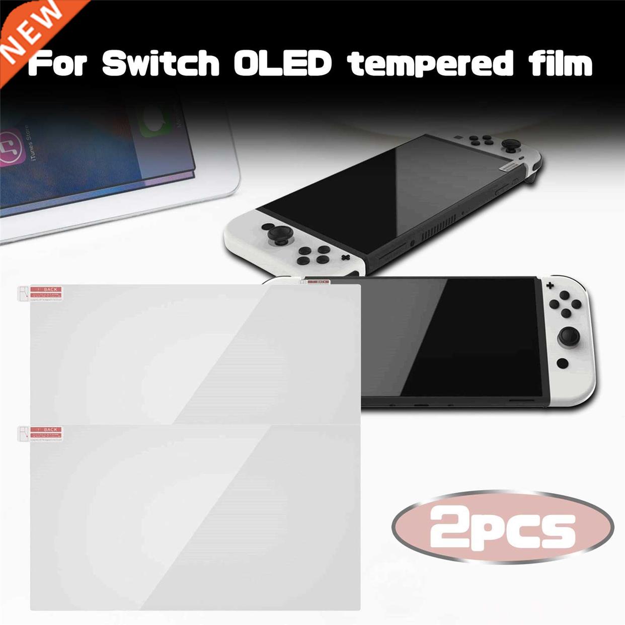 2PC Tempered Film For Switch OLED Screen Protector Films Ult