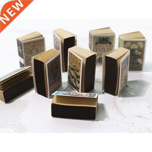 122 Sheet Mini Memo Pad Retro Matchbox Style Notebook Notepa