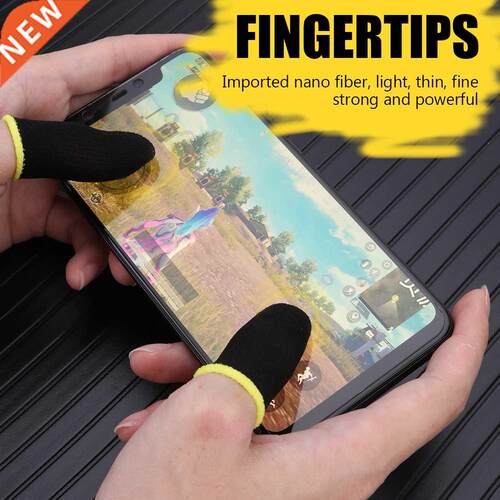 2pcs Breathable Game Controller Finger Cover Sweat Proof Non