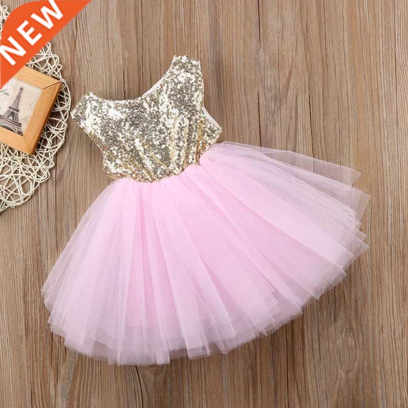 Baby Girl Princess Dress Girls Fancy Wedding Dress Kids Slee