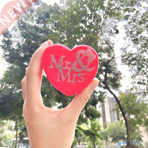 Creative Mr&Mrs Hear Shaped Silicone Mold Soap Moulds Ca