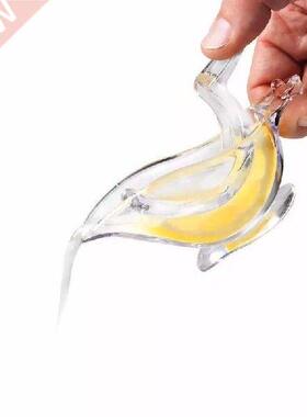 Portable Acrylic Lemon Orange Manual Fruit Juicer Stainless