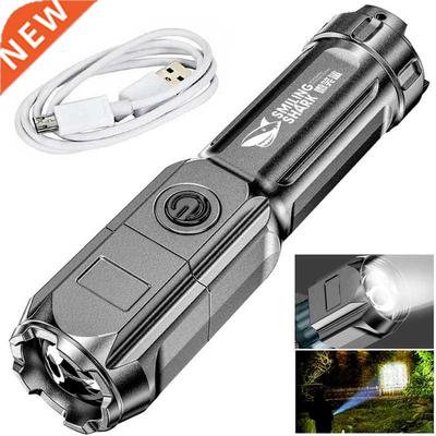 Ultra Bright Flashlight Tactical Torch USB Rechargeable Zoom