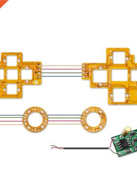 6-Color Luminated D-Pad Thumstick Face Button DTF LED Kit fo