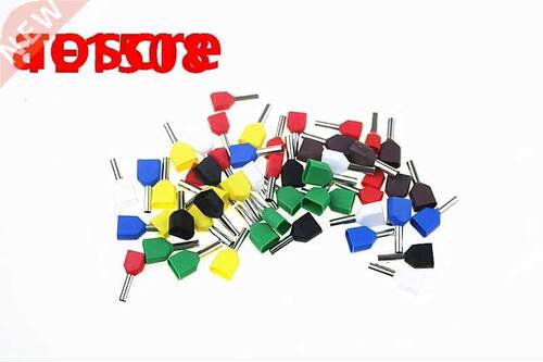 100PCS TE1508 double tube type pre insulated terminal cold p