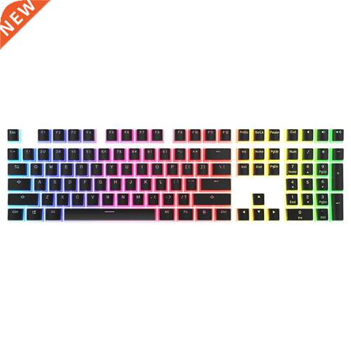 PBT 104 Key Keycaps Set olor Mechanical Keyboard Backlit Pud