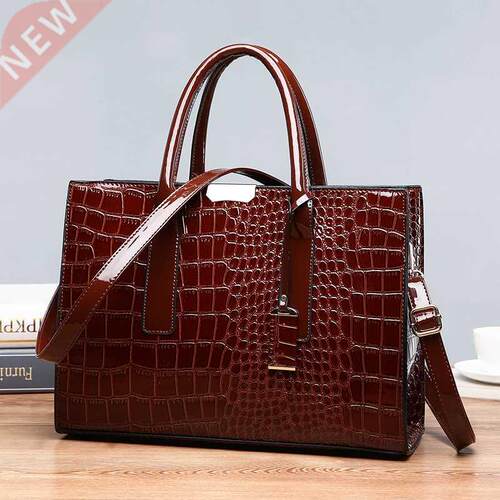 Luxury Womens Bags Designer Crocodile Pattern Shoulder Bag P