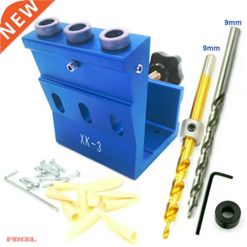 9mm Oblique Hole Drill 15 Degree Angle Locator Bits Hole Jig