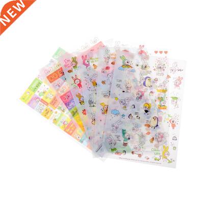 6 Sheets/set Rabbit Book Sticker 适用于 Diary Scrapbook Cale