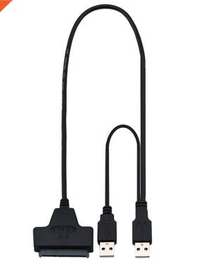 USB2.0 to SATA 22Pin USB2.0 Adapter Cable 适用于 2.5