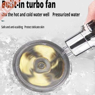 Pressurized Rainfall Shower Head Adjustable 60 ° Spin Wa