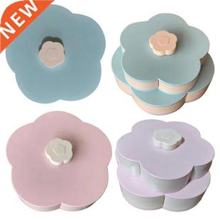Plastic Storage Box For Food Nut Rotatable Container Case Cr