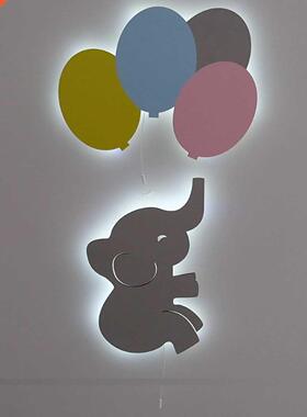 Kids Baby Room Nursery Wall Decor Balloon and Elephant Shape