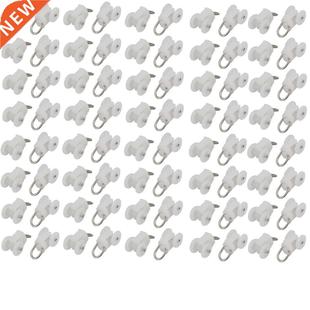 80pcs 12mm Dia Twin Wheel Curtain Track Rail Slide Rolling R