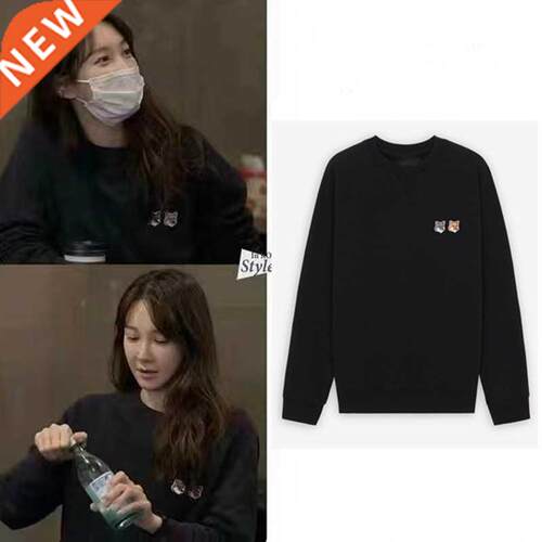 Women Hoodie 2021 New Early Autumn Women Fox Head Embroidere