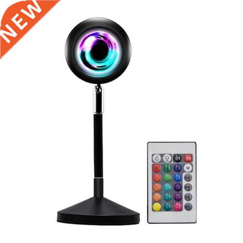 RGB Sunset Protion Atmosphere Lamp LED Night Lights,360 D