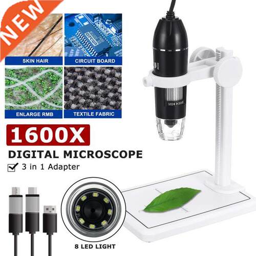 IN 1 1600X 2MP 1080P Digital Microscope Type-C/Micro USB M