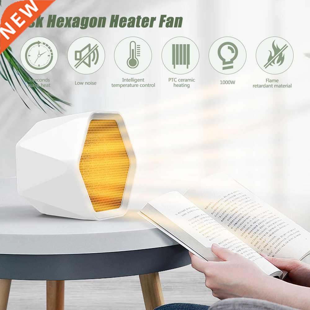 Desk Hexagon Heater Fan 3 Seconds Heat Adjustable Overheat P