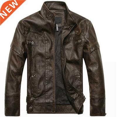 Men's Leather Jackets Brand Motorcycle Leather Jacket Men Fu