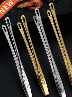 4PCS Barbecue Tongs Food-grade Stainless Steel Grill Tongs