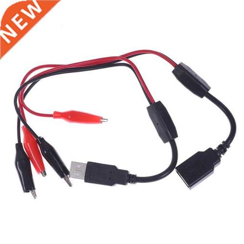 1pc USB Alligator Clips Crocodile Wire To USB Tester For DC