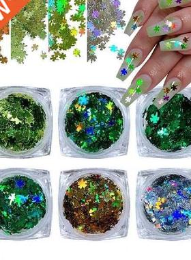 1 Set Festival Nail Slice Bright Lovely Colorful Shiny